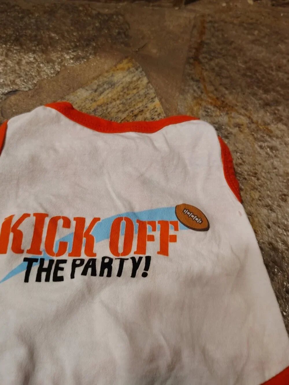 Kick Off The Party Football Dog Shirt Sleeveless Tank Top Pet Cat
